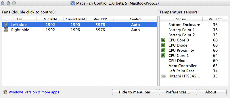 control fan speed for mac